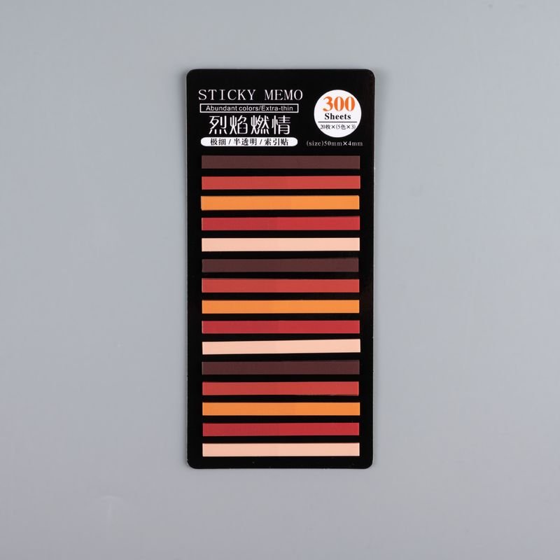 Minimalist Extremely Fine Transparent Multicolor PET Post-It Notes